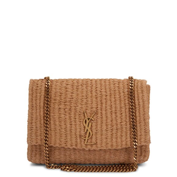 Yves Saint Laurent Handbags - Saint Laurent Kate Medium Raffia Crossbody Bag